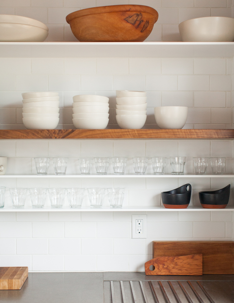kitchen shelves // Cragmont by Sky Lanigan for Medium Plenty