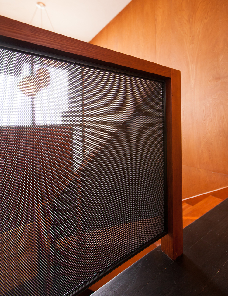mesh screen and stairway // Cragmont by Sky Lanigan for Medium Plenty